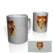Caneca Nerderia Geometric Tiger