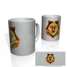 Caneca Nerderia Geometric Wolf