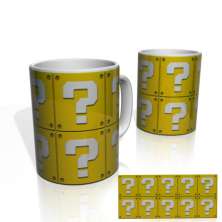 Caneca Nerderia Mario Blocks