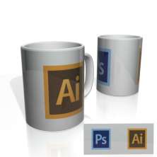 Caneca Nerderia Photoshop Illustrator