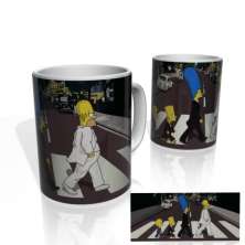 Caneca Nerderia Simpsons Beatles