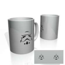 Caneca Nerderia Strorntrooper Minimalist