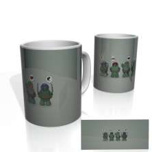 Caneca Nerderia Tartarugas Ninjas