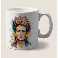 Caneca decorativa Nerderia e Lojaria frida paint colorido