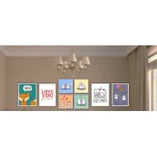 Combo Ambiente decorativo para bebes Nerderia e Lojaria baby1 colorido