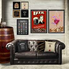 Combo Ambiente decorativo tematica BAR Nerderia e Lojaria bar3 colorido