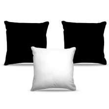 Combo De Almofadas Cores Preto E Branco 40X40Cm