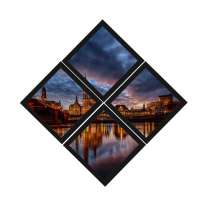 Combo Quadro Decorativo 20X20Cm X4