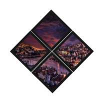 Combo Quadro Decorativo 20X20Cm X4