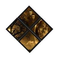 Combo Quadro Decorativo 20X20Cm X4