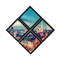 Combo Quadro Decorativo 20X20Cm X4