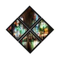 Combo Quadro Decorativo 20X20Cm X4