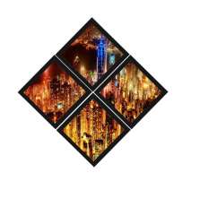 Combo Quadro Decorativo 20X20Cm X4