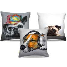 Combo de almofadas 40 x 40 cm (3und.) Nerderia e Lojaria dogs colorido