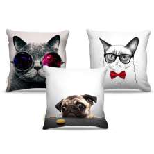 Combo de almofadas 40 x 40 cm (3und.) Nerderia e Lojaria gatos colorido