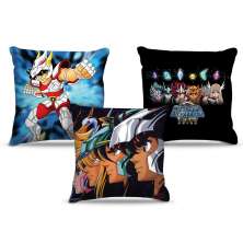 Combo de almofadas 45 x 45 cm (3und.) Nerderia e Lojaria cavaleiros zodiaco 01 colorido
