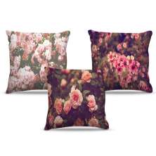 Combo de almofadas 45 x 45 cm (3und.) Nerderia e Lojaria floral colorido