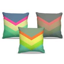 Combo de almofadas 45 x 45 cm (3und.) Nerderia e Lojaria geometrica 01 colorido