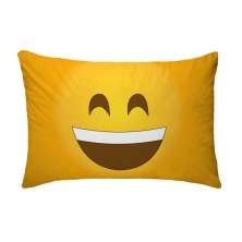 Fronha Para Travesseiro Nerderia Emoticon Whatsapp Sorrindo