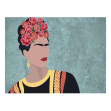 Jogo Americano (Kit 4 Unidades) Nerderia e Lojaria frida minimalista colorido