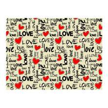 Jogo Americano (Kit 4 Unidades) Nerderia e Lojaria love colorido