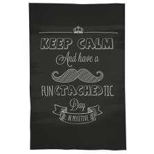 Pano De Prato Nerderia Kep Calm Moustache