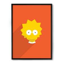 Quadro / Poster Nerderia Simpsons Lisa