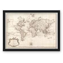 Quadro CAIXA COFRE 33x43 cm NERDERIA E LOJARIA viagens antigo linhas preto