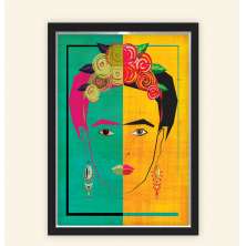 Quadro Caixa 23X33cm Frida Brasil