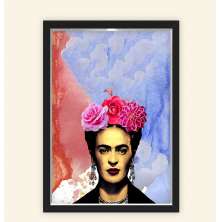 Quadro Caixa 23X33cm Frida Cores