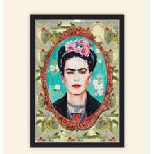 Quadro Caixa 23X33cm Frida Espelho