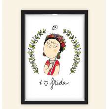 Quadro Caixa 23X33cm Frida Love