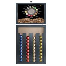 Quadro Caixa Porta Capsulas de Café Nespresso 33x70cm (Com Led) Nerderia e Lojaria tipos de cafe preto