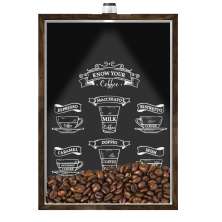 Quadro Caixa Porta Grãos Café 23X33cm