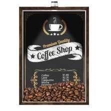 Quadro Caixa Porta Grãos Café 23X33cm