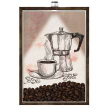 Quadro Caixa Porta Grãos Café 23X33cm