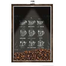 Quadro Caixa Porta Grãos Café 23X33cm