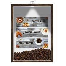 Quadro Caixa Porta Grãos Café 23X33cm