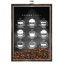 Quadro Caixa Porta Grãos Café 23X33cm