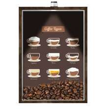 Quadro Caixa Porta Grãos Café 23X33cm