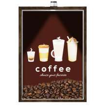 Quadro Caixa Porta Grãos Café 23X33cm