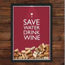 Quadro Caixa Porta Rolhas Vinho Drink Wine