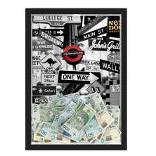 Quadro Cofre Viagens Placas