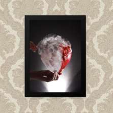 Quadro Decorativo 23x33cm Nerderia e Lojaria bexiga preto