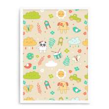 Quadro Decorativo 23x33cm Nerderia e Lojaria branco textura happy branco