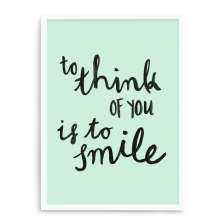 Quadro Decorativo 23x33cm Nerderia e Lojaria branco you smile branco