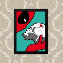 Quadro Decorativo 23x33cm Nerderia e Lojaria dead preto