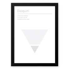 Quadro Decorativo 23x33cm Nerderia e Lojaria drinks daiquiri branco