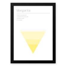 Quadro Decorativo 23x33cm Nerderia e Lojaria drinks margarita branco
