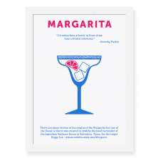 Quadro Decorativo 23x33cm Nerderia e Lojaria drinks margarita preto
